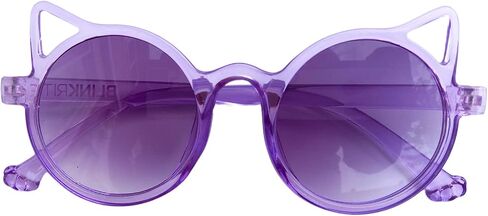 BLINKRITE Trendy Round-Shaped Little Devil Cat Ear Sunglasses for Girls Kids Toddlers with Gradient Lenses in Saudi Arabia