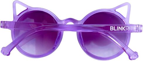 BLINKRITE Trendy Round-Shaped Little Devil Cat Ear Sunglasses for Girls Kids Toddlers with Gradient Lenses in Saudi Arabia