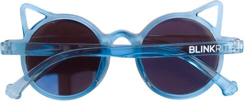 BLINKRITE Trendy Round-Shaped Little Devil Cat Ear Sunglasses for Girls Kids Toddlers with Gradient Lenses in Saudi Arabia