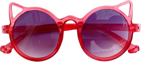 BLINKRITE Trendy Round-Shaped Little Devil Cat Ear Sunglasses for Girls Kids Toddlers with Gradient Lenses in Saudi Arabia