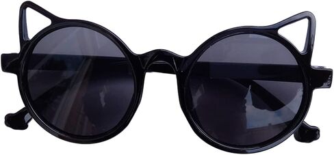 BLINKRITE Trendy Round-Shaped Little Devil Cat Ear Sunglasses for Girls Kids Toddlers with Gradient Lenses in Saudi Arabia