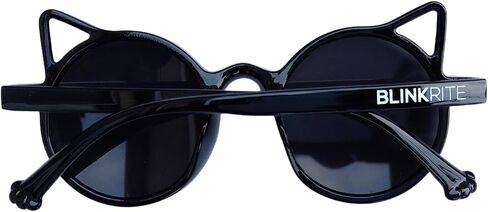 BLINKRITE Trendy Round-Shaped Little Devil Cat Ear Sunglasses for Girls Kids Toddlers with Gradient Lenses in Saudi Arabia