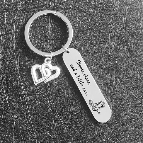 De&ai Cowboy Gift BFF Jewelry Coworker Gift Horse Keychain Cowgirl Friend Gift Girlfriend Gift Best Friend Keychain Cousin Gift horse Gift Cowgirl Boot Keychain (Cowgirl Boot Keyring) in Saudi Arabia