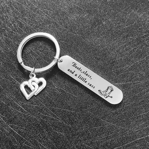 De&ai Cowboy Gift BFF Jewelry Coworker Gift Horse Keychain Cowgirl Friend Gift Girlfriend Gift Best Friend Keychain Cousin Gift horse Gift Cowgirl Boot Keychain (Cowgirl Boot Keyring) in Saudi Arabia