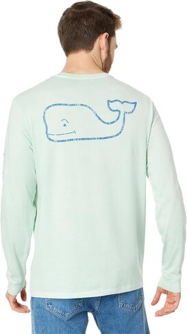 vineyard vines Men's Vintage Whale Garment Dyed Long-Sleeve Pocket Tee in Saudi Arabia