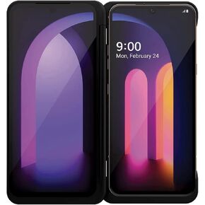 UrbanX Dual Screen Case for LG V60 ThinQ 5G - Black (LM-V605N) Bundled with Cover Case (without Charging Adapter)
