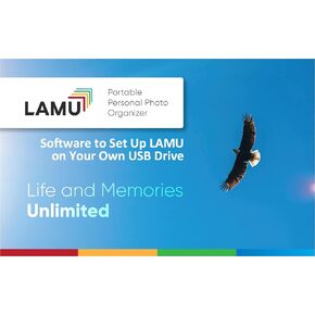LAMU Photo Organizer Software to Setup Your Own Computer or USB Drive of Any Storage Size.