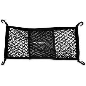 WONDERFOLD Heavy Duty Stroller Wagon Cargo Net for Extra Storage Space with Super Stretchable Netting & Large Storage Capacity (Fits W2 & W4 Wagons Only), Black