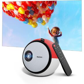 جهاز عرض NexiGo Mini المحمول، للرسوم المتحركة، هدية للأطفال، 80 ANSI Lumen، جهاز عرض الأفلام، أصلي 720P متوافق مع Full HD 1080P، حتى 4K، HDMI، واجهات USB (العقيق) in Kuwait