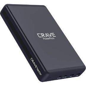 Crave PD Power Bank 50000mAh, PowerPack Portable Battery Pack Charger [Power Delivery PD 3.0 USB-C 100W + Quick Charge QC 3.0 Dual Ports] for MacBook, iPhone, Samsung, and More