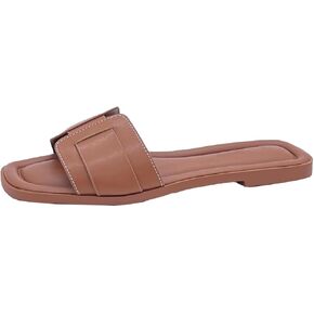 Women‘s Flat Sandals Comfortable Slip On Flat Slide Sandals Black, Brown White Sandals For Women Summer