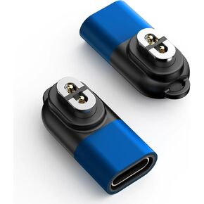 Charger Adapter Compatible with Shokz, Magnetic USB C Charging Cable for Aftershokz Aeropex AS800, OpenRun Pro,OpenRun,OpenRun Mini,OpenComm Bone Conduction Headphones, Pack of 2 (Gray)