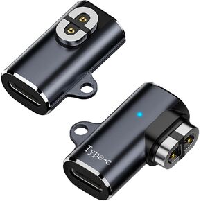 2 Pack USB C Magnetic Charger Adapter for AfterShokz Headphones, Type C Cable Charging Converter Compatible with Shokz Aeropex, OpenRun, OpenRun Pro/Mini, OpenComm