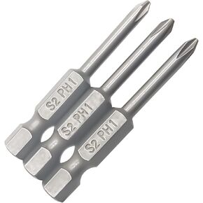 10Pcs 1/4 Inch Hex Shank PH00 Magnetic Phillips Screwdriver Bit Set Quick Release Cross Head Magnetic Screwdriver Bits(Cutter Head Diameter:1.6mm) in Kuwait