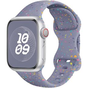 Sport Bands for Apple Watch Band 40mm 41mm 38mm 44mm 45mm 42mm iWatch Bands for Women Kids Men,Cute Recycled Plastic Soft Silicone Strap for Apple Watch Series 9 8 7 6 5 4 3 SE 2nd Ultra/2 49mm 40 45
