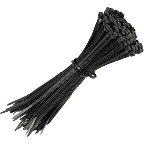 Cable Zip Ties, 100 Packs Self-Locking 4 Inch Width 0.16inch Nylon Cable Ties, Perfect for Indoor Outdoor Home Office Garage and Workshop (100 Pack 4 inch) in Saudi Arabia