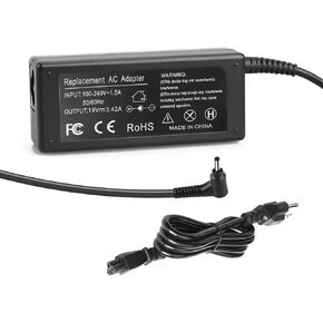 19V AC Charger Fit for Acer Chromebook 11R 13R 11 13 14 15 CB3 CB5 CB3-111 CB3-131 CB3-132 CB3-431 CB3-531 CB3-532 CB5-311 CB5-132T CB5-571 C720 C720p C731 C738T C740 C810 C910 Laptop Power Supply