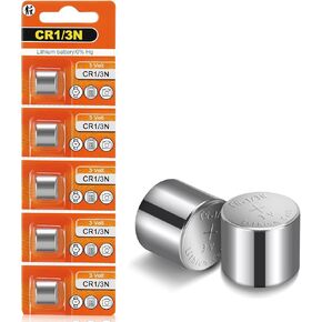 10 Pack 1/3N CR1/3N DL1/3N 3V Lithium Battery High Capacity 170mAh for Pistol Laser