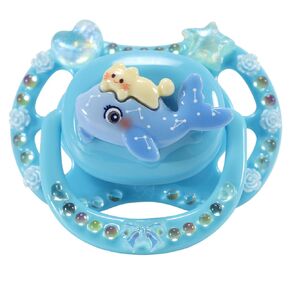 CutiePlusU Adult Sized Pacifier Dummy for Adult DIY Handmade Big Shield- Kitten Green