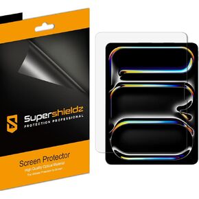 Supershieldz (3 Pack) Designed for iPad Pro 13 inch (M4, 2024 Release) Screen Protector, High Definition Clear Shield (PET)