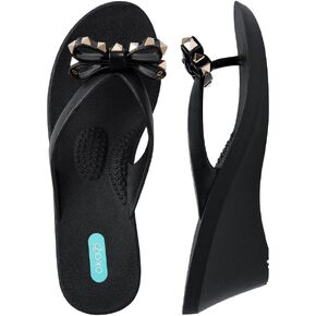 Oka-B Women's Dylan Wedge Flip Flop Sandals