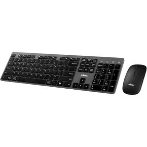 Adesso EasyTouch 7300 USB C Wireless Scissor Switch Keyboard and Mouse Combo with Copilot AI Hotkey - Multi-OS Compatible for Mac, Quiet Switches, Type C 2.4GHz Dongle