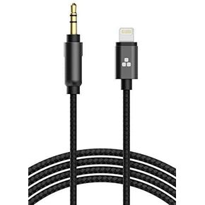 iPhone 12/13/14 Aux Cable (Apple MFi Certified) Lightning to Male 3.5mm Auxiliary Cord Lead Connector (iPhone Audio Link to Car, Jack, Headphones & Speakers) (Black)