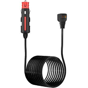 12V DC Power Cord Power Cable 11.6FT Length 12V/24V DC Power Cable Cigarette Lighter Plug Compatible with Dometic/Alpicool/ARB/Ausranvik/ICECO Portable Car Refrigerator Fridge