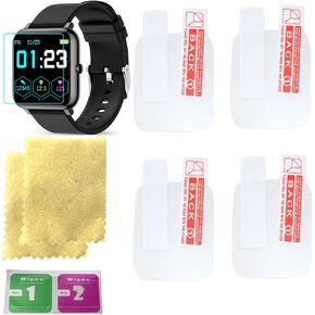 high resolution screen protector for kalinco smart watch screen protectorwith 4PCS in one pack, Transparent