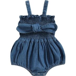 Newborn Baby Girls Romper Jumpsuit Bodysuits Dress Short Sleeve One-Piece Summer Outfits 0-18M