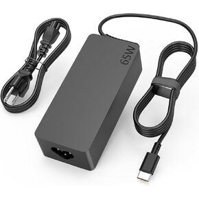 65W Thinkpad Charger USB C for Lenovo Thinkpad T14 E14 T480 T490 T15 E16 E15 X13 X1 Carbon L13 L14 L15 P15s P52s P53s Chromebook,Yoga 6 7 9 7i 9i C740 920 C930 C940 Type C Laptop Power Supply Cord