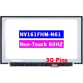 16.1" LCD Replacement NV161FHM N61 for HP Pavilion Gaming 16-A 16-A0035NR 16-A0045NR 16-A0046NR 16-A0059CL 16-A0075CL M02080-001 Non-Touch Screen Display Panel FHD 60 Hz 30 Pins
