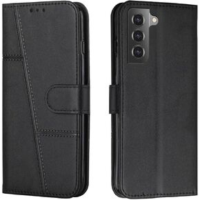 Flip Case Compatible for Samsung Galaxy S24 Plus | Leather Wallet Phone Case | TPU Inner with Viewing Stand & Card Holder Folio Cover | Dark Blue