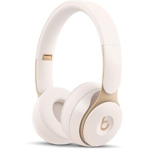 Beats Solo Pro Wireless Noise Cancelling On-Ear Headphones - Ivory (Renewed)
