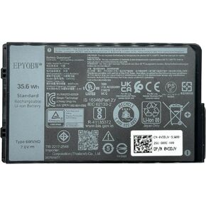 بطارية كمبيوتر محمول 6WVHD 35.6Wh 4457mAh 4-Cell 7.6V FNW8F 0VDDJY VDDJY in Kuwait