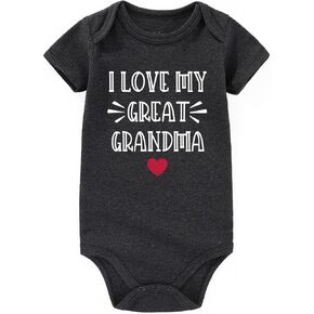 I Love My Great Grandma Baby Clothes boy girl Loves Me To be Great Grandma Gifts Baby Bodysuits Baby Romper
