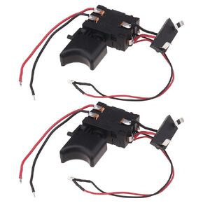 2PCS Trigger Switch 12V Cordless Drill Switch Speed Control with Reverse Electric Drill Switch with Small Light Power Tool Accessories