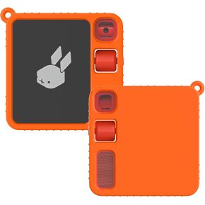 Silicone Protective Case for Rabbit R1 AI Device, Soft Protective Cover for Scratch-Resistant, Anti-DropSleeve, Rabbit R1 Accessories (Orange)