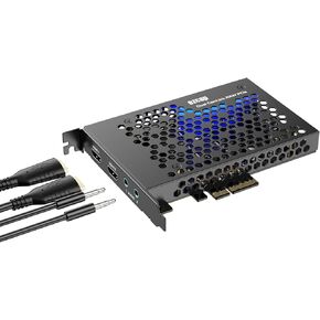 Dual 4K HDMI Video Capture Card, USB 3.1, Plug and Play, Compatible with Windows/macOS/Linux, Ideal for Dual Camera Live Streaming, Recording, and Gaming