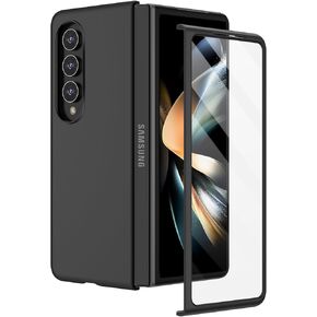 Ruky for Galaxy Z Fold 4 Case, Full Body Cover with Built-in Screen Protector Hard PC Ultra-Thin Anti-Scratches Shockproof Protective Phone Case for Samsung Galaxy Z Fold 4, Black