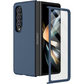 حافظة Ruky لهاتف Galaxy Z Fold 4، غطاء كامل للجسم مع واقي شاشة مدمج، حافظة هاتف صلبة رفيعة للغاية مضادة للخدوش ومضادة للصدمات لهاتف Samsung Galaxy Z Fold 4، أسود in Kuwait