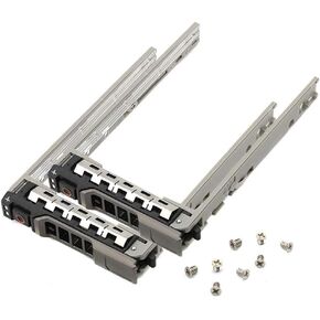 2PCS 2.5" 8FKXC / 08FKXC SAS/SATA Hard Drive Tray Caddy for Dell Poweredge R330, R430, R610, R620, R630, R730, R730XD R830, R920, R930, T440, T640, T430 Server; MD1220, MD1420, MD3820, MD3420 Storage