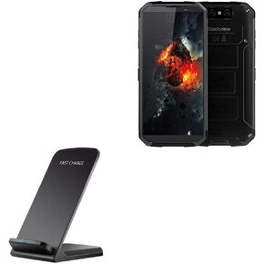BoxWave Charger Compatible with Blackview BV9500 - Wireless QuickCharge Stand (10W), No cord; no problem! Charge your phone with ease! for Blackview BV9500 - Jet Black