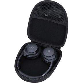 Hard Carry Case Compatible with Anker Soundcore Life Q20 Q30 Q35 Q40 Q45 Q20+ Q20i Hybrid Active Noise Cancelling Headphones (Black Case)