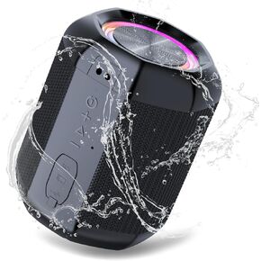 Speakers Bluetooth Wireless, Portable Bluetooth Speakers with TWS, IPX7 Waterproof Wireless Speakers with Loud Stereo Sound, Bass Boosted, 18H Playtime, Colorful Light, for Home & Outdoor in Kuwait