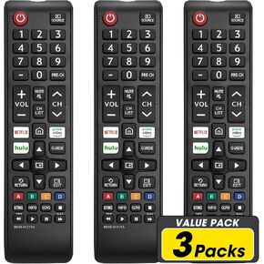 3 Pack Newest Replacement Samsung TV Remote, Compatible with All Samsung Smart TVs, LCD, LED, 3D, HDTV, Series TVs