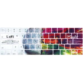 غطاء لوحة مفاتيح من السيليكون HRH لجهاز MacBook Pro مع شريط لمس 13 بوصة و15 بوصة (A2159/A1989/A1706،A1990/A1707) إصدار 2019 2018 2016 2017، ليلة مليئة بالنجوم