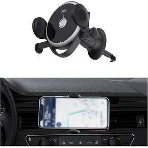 Car Phone Holder Mount, 360 Degree Rotation Anti-Slip Auto Phone Holder Clip on Dashboard with Parking Number Plate, Universal Car Sun Visor Phone Holder for Most Phones (Upgraded)