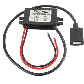 12V/24V to 5V USB Converter Buck Module, Direct Current to Direct Current Regulator Car Power Converter