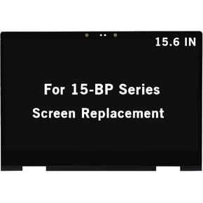 15.6" Replacement for HP Envy x360 15-bp143cl 15-bp051nr 15-bp152nr 15-bp175nr 15m-bp011dx 15m-bp012dx 15m-bp111dx 15m-bp112dx 925736-001 1080P Touch Screen Digitizer Assembly Bezel with Board